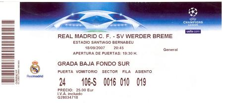 Real madrid tickets