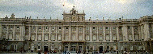Madrid landmark, the Madrid royal palace or 