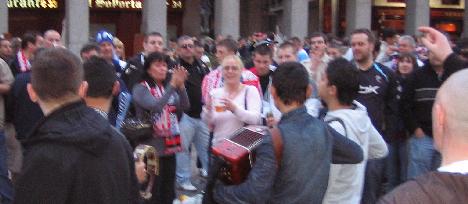 Buskers in plaza mayor