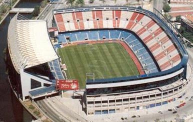Atletico Madrid stadium Aerial view