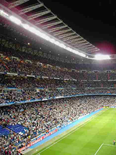 West side Stand of the Santiago Bernabeu