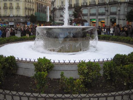 Sol fountain having been adapted